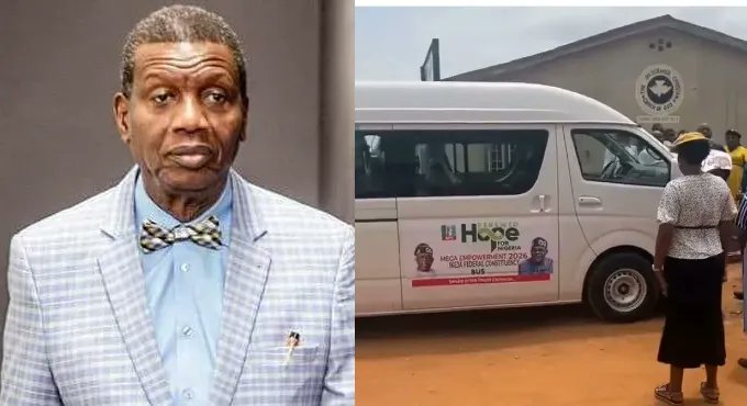 Religion Crisis: Pastor Adeboye’s Church Receives Tinubu Bus While Christian Communities Bury Their Dead