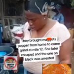 JUST IN: A lady shared how two women came to Mile 12 to grind maggots pepper they brought from home. One of them was caught and arrested while the other escaped (Full Details) Screenshot_20260514-115657
